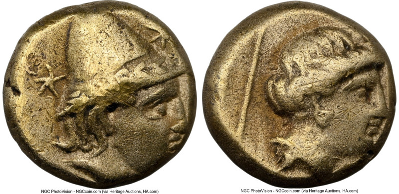 LESBOS. Mytilene. Ca. 377-326 BC. EL sixth-stater or hecte (10 gm, 2.52 gm, 12h)...