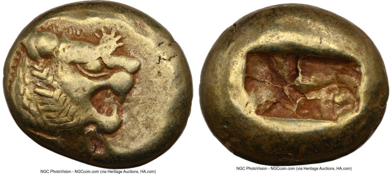 LYDIAN KINGDOM. Alyattes or Walwet (ca. 610-546 BC). EL third-stater or trite (1...