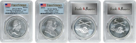 Lot of (2) (2018) Indian Peace Medals. Modern Dies. Silver. Matte Finish. First Strike. MS-70 (PCGS).

40 mm. Included are: "1789" George Washington...