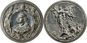 1892-1893 World's Columbian Exposition Cristoforo Colombo Medal. Eglit-107, Rulau-B8. White Metal. MS-64 (NGC).

59 mm.