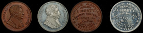 Lot of (2) 1876 Lafayette Statue in New York Unveiled Medals. Fuld-LA.1876.1. Mint State.

31 mm. Included are: bronze; and white metal.

From the...