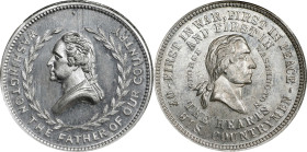 Undated (ca. 1876) Double Head Medal Muling. Musante GW-854, Baker-417N. White Metal. MS-65 PL (NGC).

34 mm.

Sold by the Yale University Art Gal...