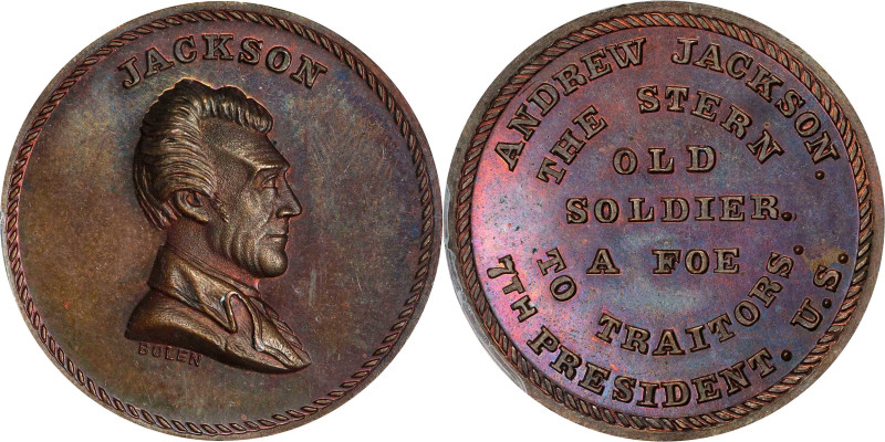 Undated (ca. 1867) Jackson / The Stern Old Soldier Medal. By John Adams Bolen. M...