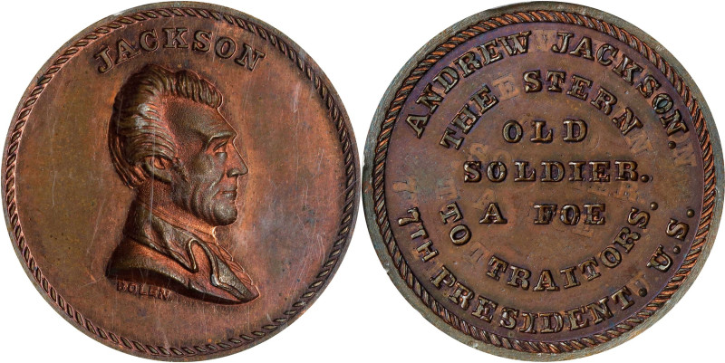 Undated (ca. 1867) Jackson / The Stern Old Soldier Medal. By John Adams Bolen. M...