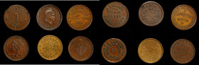 New York. Lot of (6) Civil War Store Cards. About Uncirculated.

Included are: Fuld-010G-1a; Fuld-015A-1a; Fuld-105E-3a; Fuld-140A-2a; Fuld-330A-7a;...