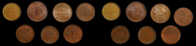 New York. Lot of (7) Civil War Store Cards. About Uncirculated.

Included are:...