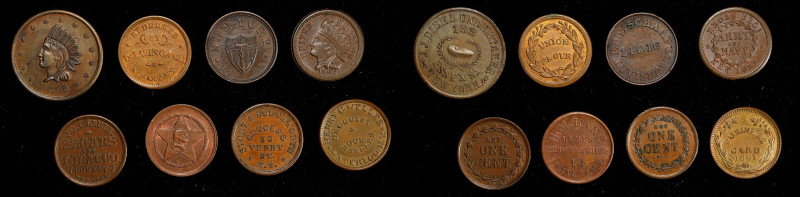 New York. Lot of (8) Civil War Store Cards. About Uncirculated.

Included are:...