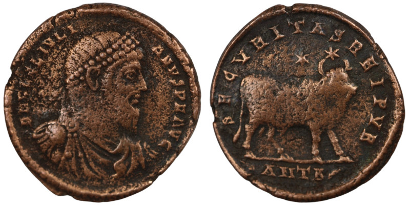 Julian II. (360-363 AD). Æ Double Maiorina. (28mm, 7,32g) Antioch. Obv: D N FL C...