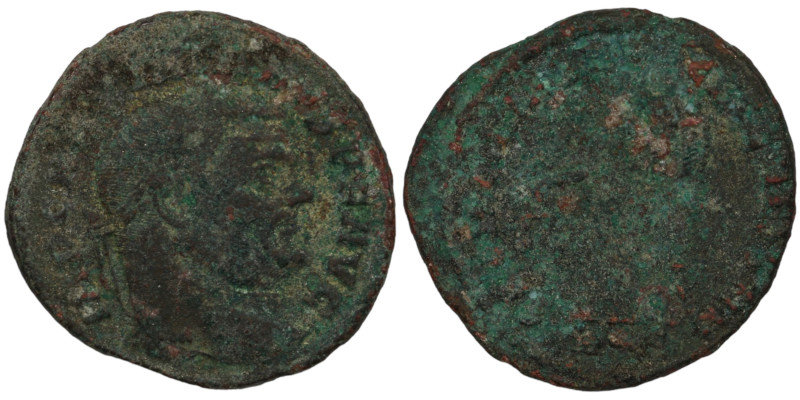 Constantinus I. Chlorus. (297-298 AD). Æ Follis. (28mm, 9,15g) Antioch. Obv: FL ...