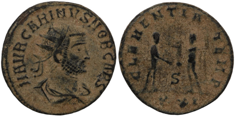 Carinus. (282-285 AD). Æ Antoninian. (20mm, 3,38g) Antioch. Obv: IMP C M AVR CAR...