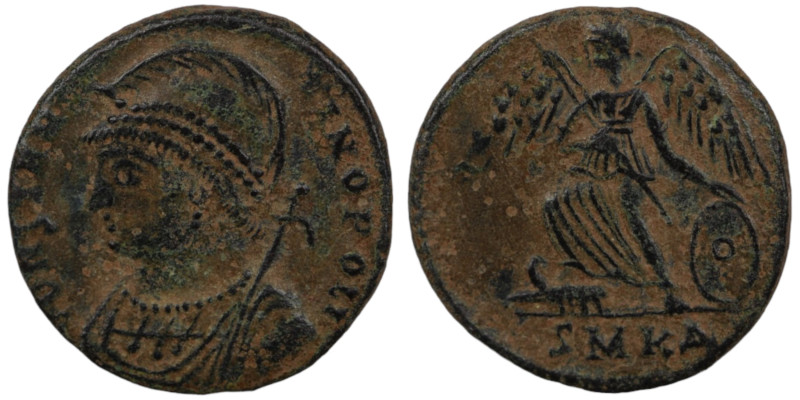 Constantinus I. (330-333 AD). Follis. (18mm, 2,37g) Antioch. Obv: CONSTANTINOPOL...