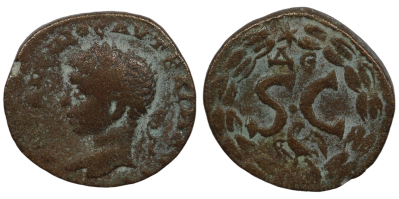 Elagabalus. (218-222 AD). Æ Bronze. (18mm, 4,33g) Syria. Antioch. Obv: laureate ...