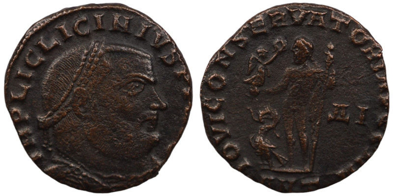 Licinius I. (317-320 AD). Follis. (21mm, 3,25g) Antioch. Obv: IMP LIC LICINIVS A...