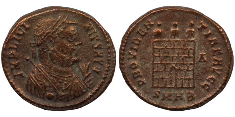 Licinius I. (321-323 AD). Follis. (18mm, 3,55g) Heraclea. Obv: IMP LICINIVS AVG....