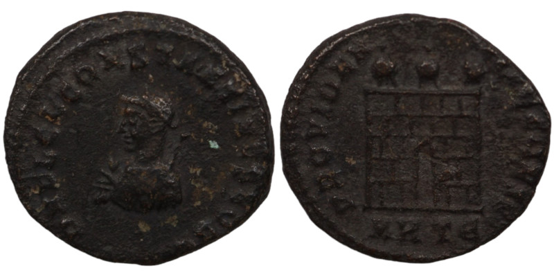 Constantinus I. (307-337 AD). Follis. (17mm, 2,76g) Thessalonica. Obv: CONSTANTI...