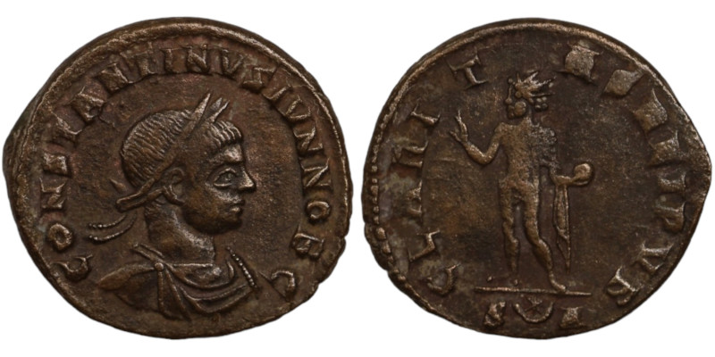 Constantinus I. (307-337 AD). Follis. (19mm, 3,52g) Antioch. Obv: CONSTANTINVS N...