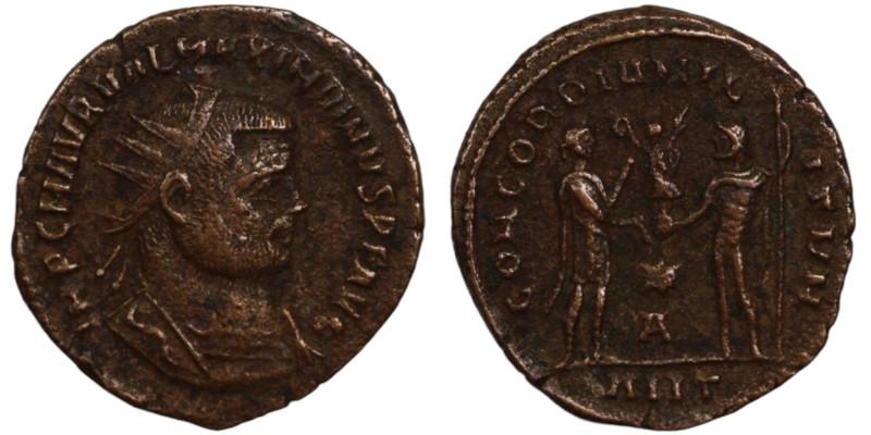 Maximianus. (285-295 AD). Æ Antoninian. (20mm, 2,88g) Antioch. Obv: IMP CMA MAXI...