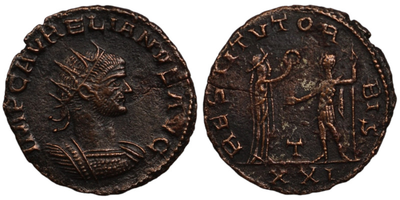 Aurelian. (274-275 AD). Æ Antoninian. (21mm, 2,57g) Antioch. Obv: IMP C AVRELIAN...