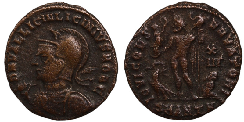 Licinius II. (317-324 AD). Follis. (21mm, 2,78g) Antioch. Obv: D N VAL LICIN LIC...