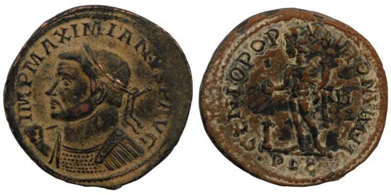 Maximianus. (308-310 AD). Æ Follis. (29mm, 9,28g) Antioch. Obv: IMP MAXIMIANVS P...