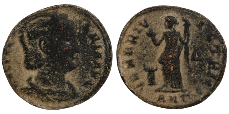 Galeria Valeria. (308 AD). Æ Follis. (23mm, 6,38g). Antioch. Obv: GAL VALERIA AV...