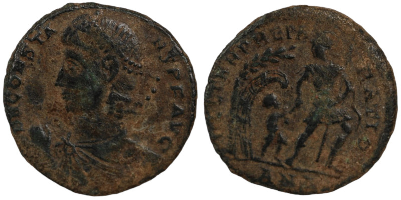 Constantinus II. (337-361 AD). Follis. (20mm, 3,74g) Antioch. Obv: D N CONSTANTI...