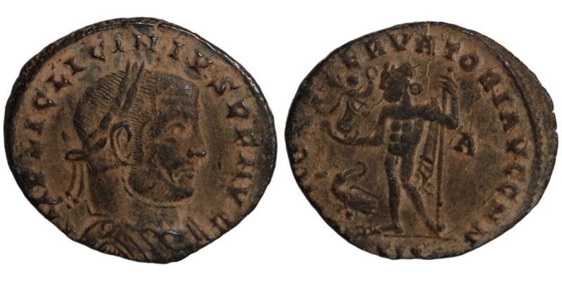 Licinius I. (317-320 AD). Follis. (15mm, 3,26g) Siscia. Obv: IMP LIC LICINIVS AV...