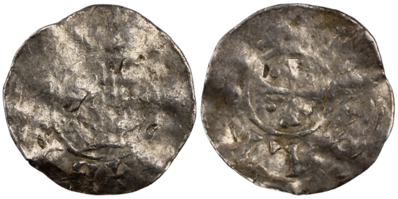 Netherlands. Deventer ( royal mint ). Heinrich II. (1014-1024). Denar. (0,96g, 1...