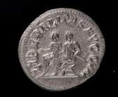 Filipo II (247-249 d.C.). Roma. Antoniniano. RIC IV, 3, 230. Ae. 4,32 g. IMP PHILIPPVS AVG, radiado, drapeado y acorazado busto a la derecha /LIBERALI...