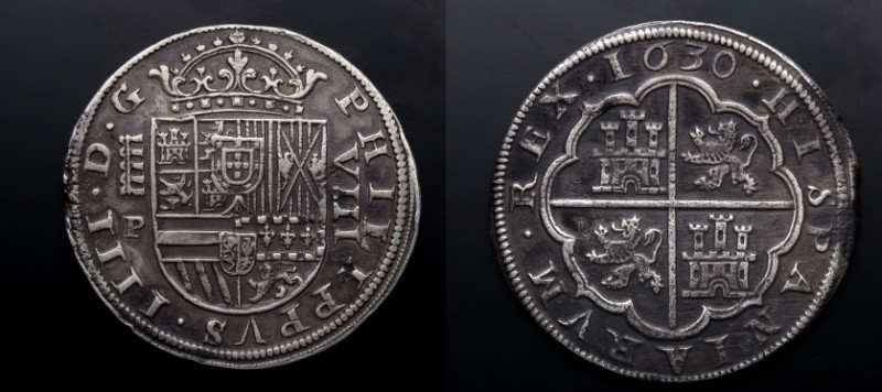 1630. Felipe IV (1621-1665). Segovia. 8 reales. P. A&C 1588. Ag. 26,86 g. Bella....