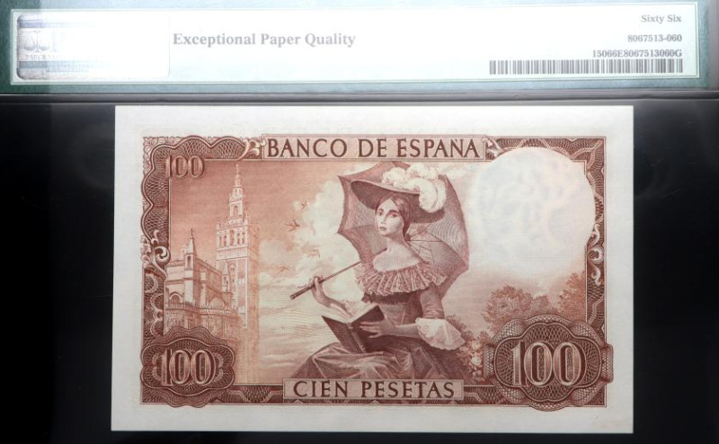 1965. Estado Español (1936-1975). SIN SERIE. Madrid. 100 pesetas. Pick#150. S/N....