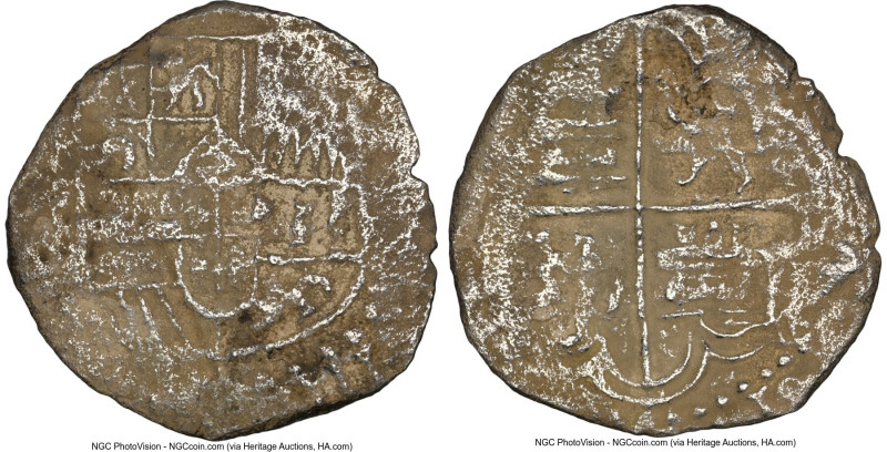 Philip III "Pre-Motherlode Atocha" Cob 4 Reales ND (1598-1621) Genuine NGC, Poto...