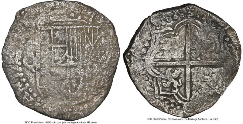 Philip III "Atocha" Cob 8 Reales ND (1612-1616) P-Q Genuine NGC, Potosi mint, KM...