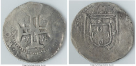 Filipe II - Filipe III 3-Piece Lot of Uncertified Tostão (100 Reais) ND (1598-1640) VF-XF (Environmental Damage), Lisbon mint. Total weight: 24.05gm. ...