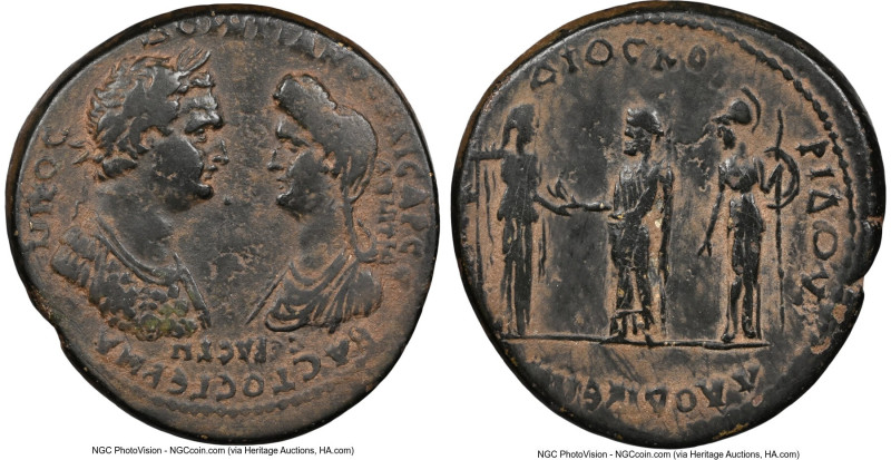 PHRYGIA. Laodicea ad Lycum. Domitian (AD 81-96), with Domitia. AE (30mm, 16.11gm...