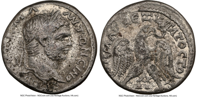 PHOENICIA. Ake-Ptolemais. Caracalla (AD 198-217). BI tetradrachm (26mm, 11h). NG...