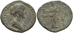 Antike Römer
Münzen Römische Kaiserzeit Antoninus Pius für Faustina II, 145-161, As (9,80 g), Rom. Av.: Drapierte Büste der Faustina nach rechts. Rev...