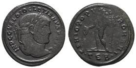 Antike Römer
Münzen Römische Kaiserzeit Diocletian, 300-301, Follis (9,87 g), Thessaloniki. Av.: Belorbeerte Büste nach rechts und Umschrift: "IMP C ...