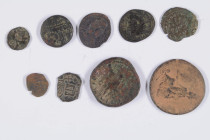 Antike Lots und Sammlungen antiker Münzen
 Lot von hauptsächlich antiken Bronzeprägungen, darunter auch moderne Prägungen. Dabei u.a. ein Sesterz. Er...