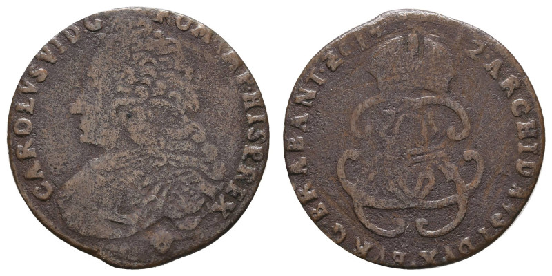 Münzen des Römisch Deutschen Reiches
 Liard (2,99 g), 1712, Brabant, Brüssel, K...