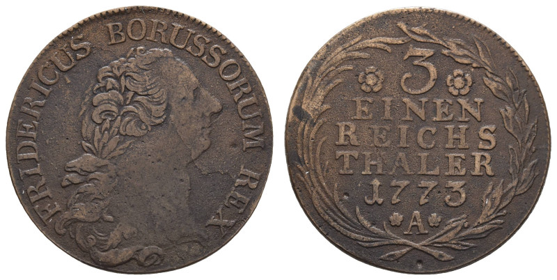 Deutschland bis 1800 Brandenburg-Preussen Königreich
 A 1/3 Taler, 1773, A, Fri...