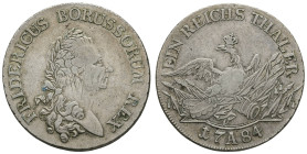Deutschland bis 1800 Brandenburg-Preussen Königreich
 Taler (22,03 g), 1784, A, Friedrich II., Dav. 2590, Olding 70, Kratzer, ss.