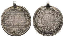 Deutschland bis 1800 Osanbrück Bistum
 1/8 Reichstaler (4,00 g), 1715, Carl von Lothringen, Münster , auf seinen Tod. Kennepohl 340 v.; Schr. 929, ge...