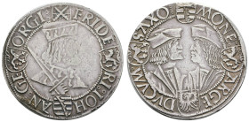 Deutschland bis 1800 Sachsen Albertinische Linie Kurfürstentum
 Taler, o.J. (1507-1525), Gemeinschaftsprägung Friedrichs III., Johanns und Georgs, An...