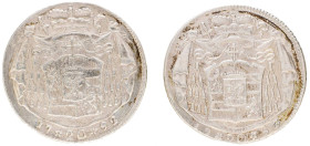 Deutschland bis 1800 Salzburg Erzbistum
 2x 20 Kreuzer, 1792, Hieronymus Graf Colloredo, mit zeitgenössischen Ösen als (Manschetten-)Knöpfe gearbeite...