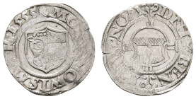 Deutschland bis 1800 Wismar Stadt
 Sechsling, 1555, Kunzel 69, Prägeschwäche, vz.
