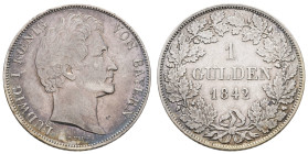Deutschland 1800-1871 Bayern
 1 Gulden, 1842, Ludwig I., AKS 78, ss.