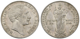 Deutschland 1800-1871 Bayern
 Doppelgulden, 1855, Maximilian II., Mariensäule München, AKS 168, J. 84, kl. Rf., vz.
