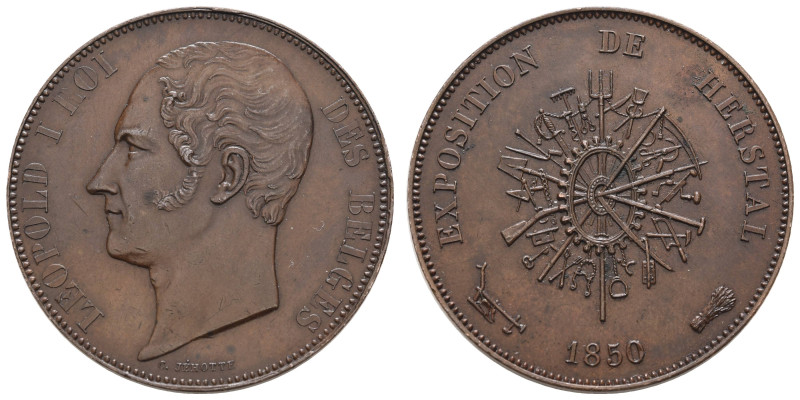 Europa und Übersee Belgien
 5 Francs (17.27g), 1850, Leopold I., Brüssel. Bogae...