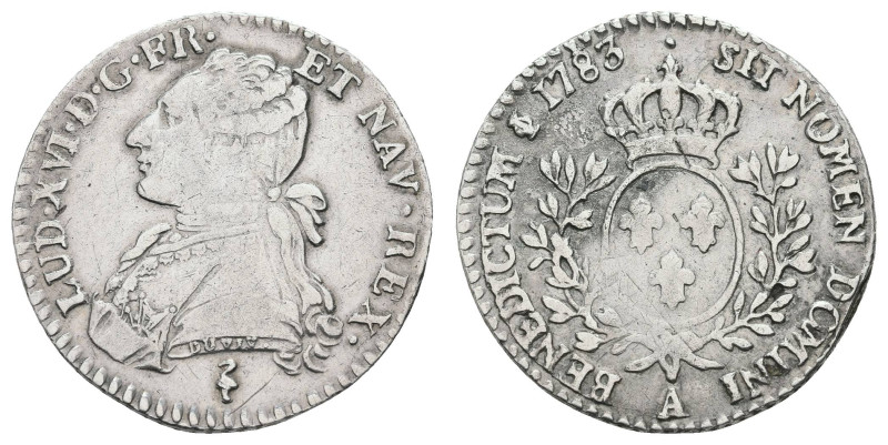 Europa und Übersee Frankreich
 1/10 Écu aux branches d'olivier (2,96 g), 1783, ...